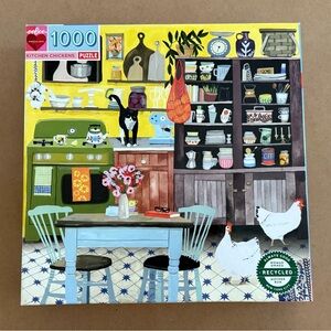 eeBoo Kitchen Chickens 1000 Piece Jigsaw Puzzle